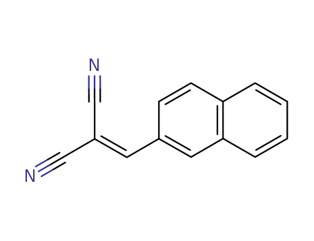 Molecular Structure of 2972-84-1 ((naphthalen-2-ylmethylidene)propanedinitrile)