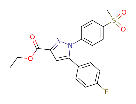 5-(4-Fluoro-phenyl)-1-(4-methanesulfonyl-phenyl)-1H-pyrazole-3-carboxylic acid ethyl ester