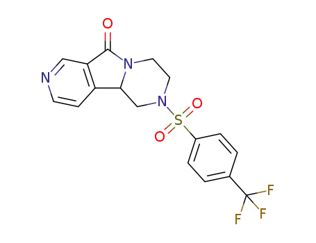 2-{[4-(trifluoromethyl)phenyl]sulfonyl}-1,3,4,10b-tetrahydropyrido[4',3':3,4]pyrrolo[1,2-a]pyrazin-6(2H)-one