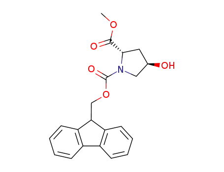Molecular Structure of 122350-59-8 (N-Fmoc-trans-4-hydroxy-L-proline methyl ester)