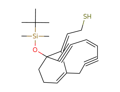 2-[(Z)-9-(tert-Butyl-dimethyl-silanyloxy)-bicyclo[7.3.1]trideca-1<sup>(12)</sup>,5-diene-3,7-diyn-(13E)-ylidene]-ethanethiol