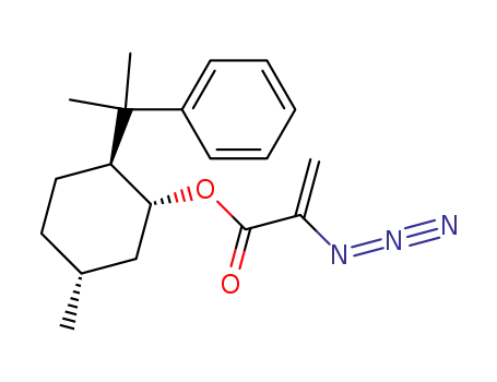 2-Propenoic acid, 2-azido-,
(1R,2S,5R)-5-methyl-2-(1-methyl-1-phenylethyl)cyclohexyl ester
