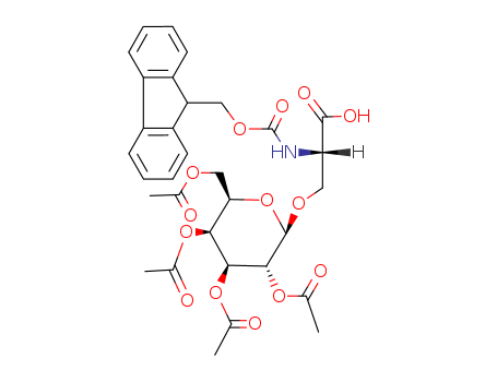 (S)-2-((((9H-Fluoren-9-yl)methoxy)carbonyl)amino)-3-(((2R,3R,4S,5S,6R)-3,4,5-triacetoxy-6-(acetoxymethyl)tetrahydro-2H-pyran-2-yl)oxy)propanoic acid