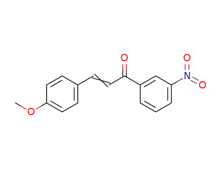 Molecular Structure of 73911-01-0 (3-(4-Methoxyphenyl)-1-(3-nitrophenyl)-prop-2-en-1-one)