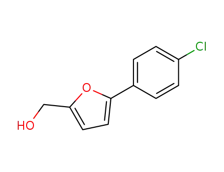 Molecular Structure of 33342-29-9 (2-Furanmethanol, 5-(4-chlorophenyl)-)
