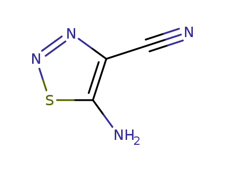1,2,3-Thiadiazole-4-carbonitrile, 5-amino-