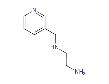 Molecular Structure of 100553-75-1 (1,2-Ethanediamine, N-(3-pyridinylmethyl)-)