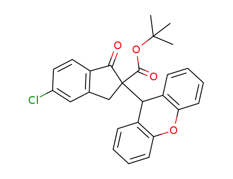 tert-butyl 5-chloro-1-oxo-2-(9H-xanthen-9-yl)-2,3-dihydro-1H-indene-2-carboxylate
