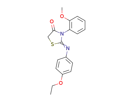 2-(4-ethoxy-phenylimino)-3-(2-methoxy-phenyl)-thiazolidin-4-one
