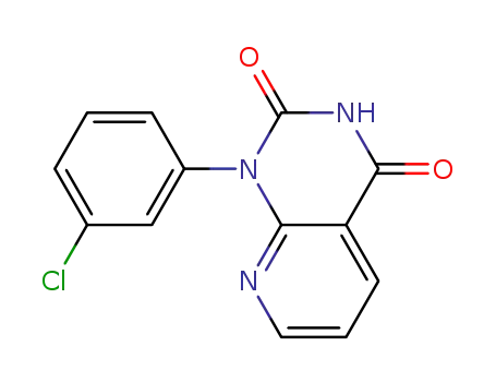 Molecular Structure of 51701-95-2 (Pyrido[2,3-d]pyrimidine-2,4(1H,3H)-dione, 1-(3-chlorophenyl)-)