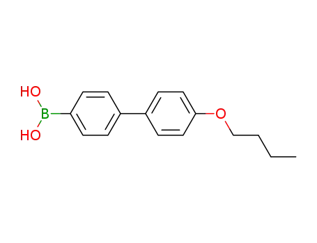 Molecular Structure of 158937-24-7 (4-(4-BUTOXYPHENYL)PHENYLBORONIC ACID)