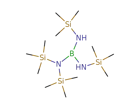 Molecular Structure of 17590-49-7 ({(CH<sub>3</sub>)3Si}2NB{NHSi(CH<sub>3</sub>)3}2)
