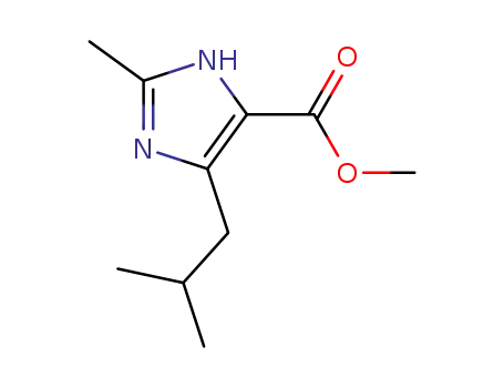 Molecular Structure of 1150617-77-8 (Methyl 4-isobutyl-2-methyl-1H-imidazole-5-carboxylate)