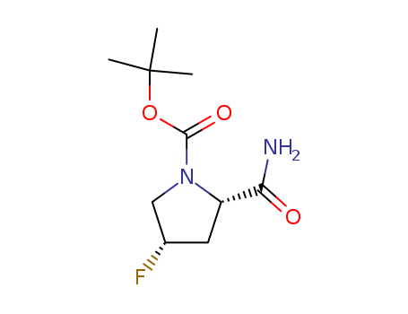 1-Pyrrolidinecarboxylic acid, 2-(aminocarbonyl)-4-fluoro-,
1,1-dimethylethyl ester, (2S,4S)-