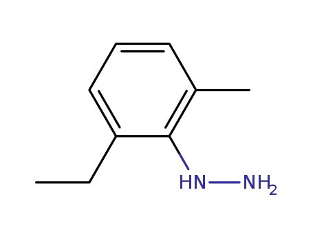 Molecular Structure of 74404-34-5 (2-ETHYL-6-METHYL-PHENYL-HYDRAZINE)