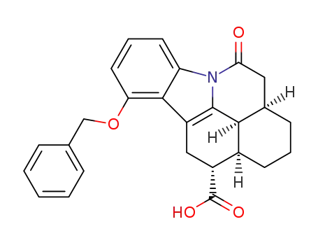 (3aR,11R,11aR,11bS)-9-Benzyloxy-5-oxo-1,2,3,3a,4,5,10,11,11a,11b-decahydro-5a-aza-benzo[cd]fluoranthene-11-carboxylic acid