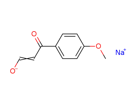 Molecular Structure of 34933-41-0 (2-Propen-1-one, 3-hydroxy-1-(4-methoxyphenyl)-, sodium salt)