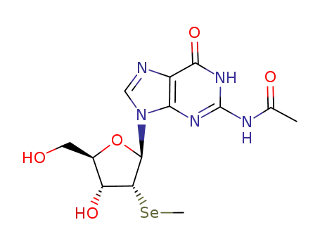 Molecular Structure of 908371-58-4 (N<sup>2</sup>-acetyl-2'-deoxy-2'-methylselenoguanosine)