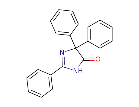 Molecular Structure of 37068-60-3 (4H-Imidazol-4-one, 1,5-dihydro-2,5,5-triphenyl-)