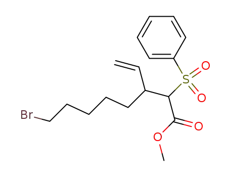 methyl-2-benzenesulfonyl-8-bromo-3-vinyloctanoate