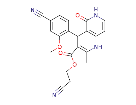 2-cyanoethyl 4-(4-cyano-2-methoxyphenyl)-2-methyl-5-oxo-1,4,5,6-tetrahydro-1,6-naphthyridine-3-carboxylate