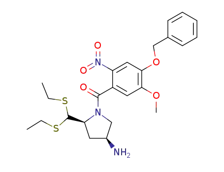[(2S,4S)-4-Amino-2-(bis-ethylsulfanyl-methyl)-pyrrolidin-1-yl]-(4-benzyloxy-5-methoxy-2-nitro-phenyl)-methanone