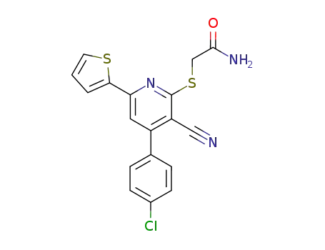 Acetamide, 2-[[4-(4-chlorophenyl)-3-cyano-6-(2-thienyl)-2-pyridinyl]thio]-