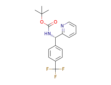 (S)-tert-butyl (pyridin-2-yl(4-(trifluoromethyl)phenyl)methyl)-carbamate