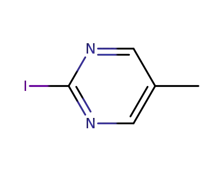 Molecular Structure of 154129-30-3 (2-Iodo-5-methylpyrimidine)