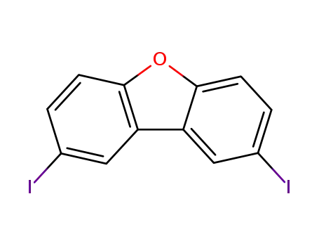 Molecular Structure of 5943-11-3 (2,8-Diiodo-dibenzofuran)