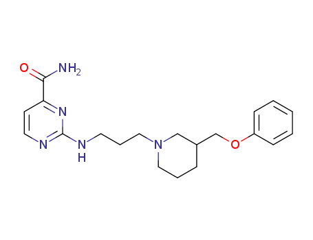 2-[{3-[3-(phenoxymethyl)-1-piperidyl]propyl}amino]pyrimidine-4-carboxamide