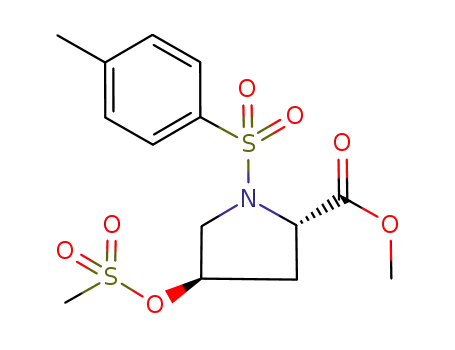 methyl (2S,4R)-4-((methylsulfonyl)oxy)-1-(p-tolylsulfonyl)pyrrolidine-2-carboxylate