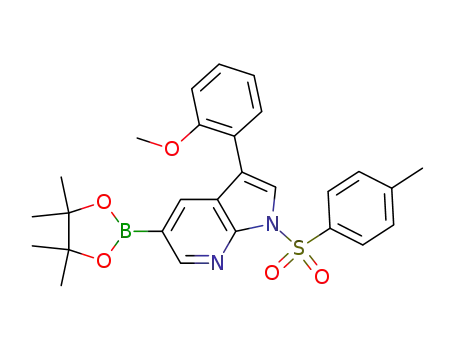 1H-Pyrrolo[2,3-b]pyridine,
3-(2-methoxyphenyl)-1-[(4-methylphenyl)sulfonyl]-5-(4,4,5,5-tetramethyl-
1,3,2-dioxaborolan-2-yl)-