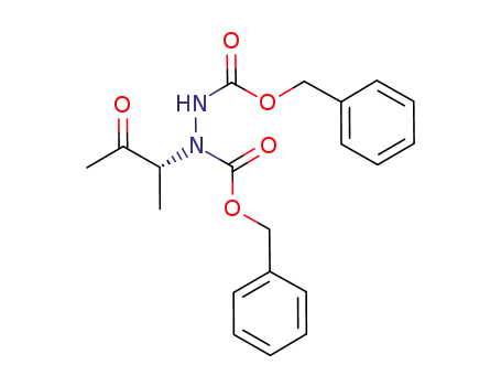 Molecular Structure of 1112997-64-4 (dibenzyl (R)-1-(1-methyl-2-oxopropyl)hydrazine-1,2-dicarboxylate)