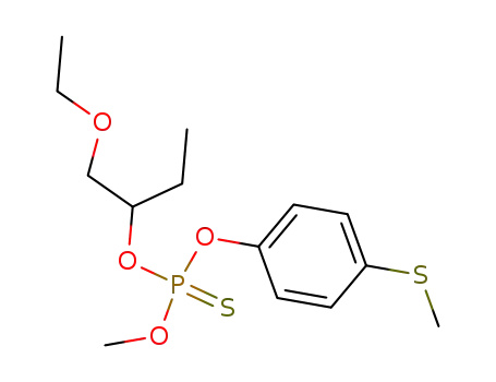 Thiophosphoric acid O-(1-ethoxymethyl-propyl) ester O'-methyl ester O''-(4-methylsulfanyl-phenyl) ester