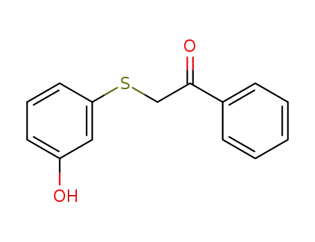 2-((3-hydroxyphenyl)thio)-1-phenylethan-1-one