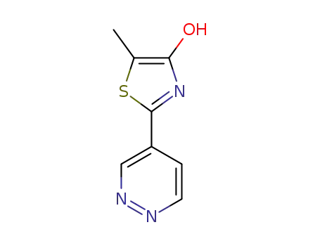 Molecular Structure of 1279105-88-2 (5-Methyl-2-pyridazin-4-yl-thiazol-4-ol)