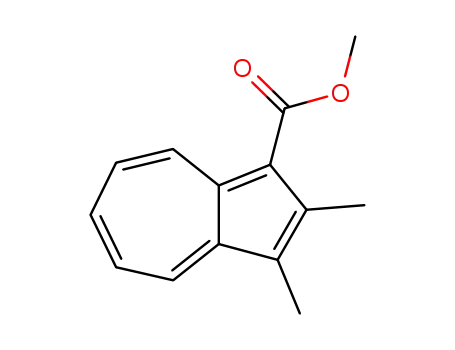 Molecular Structure of 128637-32-1 (2,3-Dimethyl-azulene-1-carboxylic acid methyl ester)