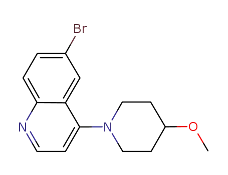 Molecular Structure of 474707-27-2 (1-(6-bromo-4-quinolyl)-4-piperidyl methyl ether)