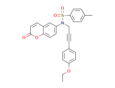 N-[3-(4-ethoxyphenyl)prop-2-yn-1-yl]-4-methyl-N-(2-oxo-2H-chromen-6-yl)benzenesulfonamide
