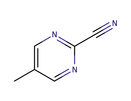 Molecular Structure of 38275-54-6 (2-Pyrimidinecarbonitrile, 5-methyl- (9CI))