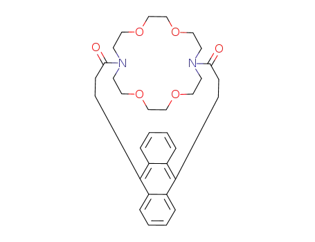 3,14-dioxo-7,10,19,22-tetraoxa-4,13-diaza<16,8<sup>4,13</sup>>(9,10)-anthracenophane