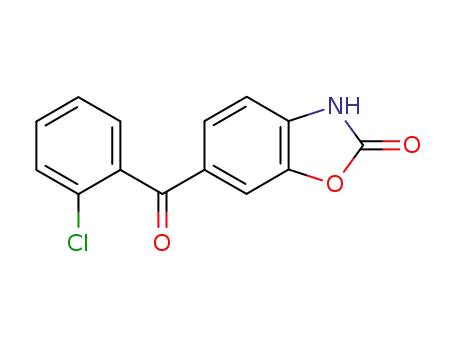 Molecular Structure of 72766-68-8 (6-(2-chlorobenzoyl)-1,3-benzoxazol-2(3H)-one)