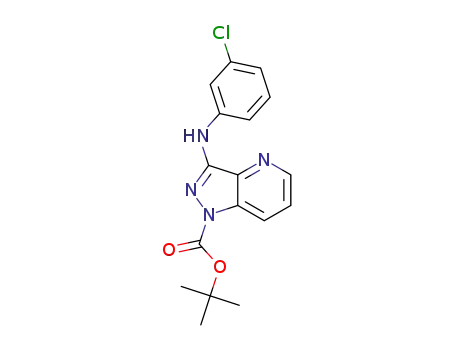 tert-butyl 3-((3-chlorophenyl)amino)-1H-pyrazolo[4,3-b]pyridine-1-carboxylate