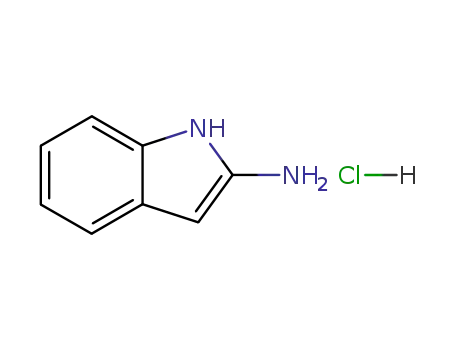 Molecular Structure of 27878-37-1 (1H-Indol-2-aMine Hydrochloride)