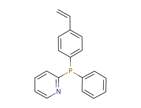 Molecular Structure of 875778-90-8 (Pyridine, 2-[(4-ethenylphenyl)phenylphosphino]-)