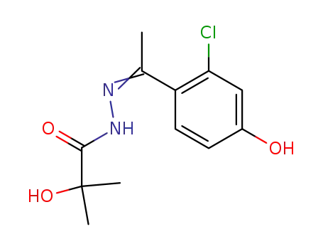 2-Hydroxy-2-methyl-propionic acid [1-(2-chloro-4-hydroxy-phenyl)-eth-(E)-ylidene]-hydrazide