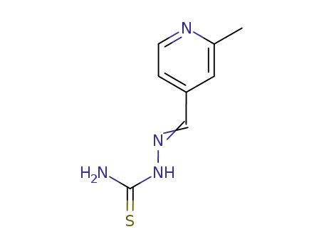 Molecular Structure of 3804-98-6 (Hydrazinecarbothioamide, 2-[(2-methyl-4-pyridinyl)methylene]-)