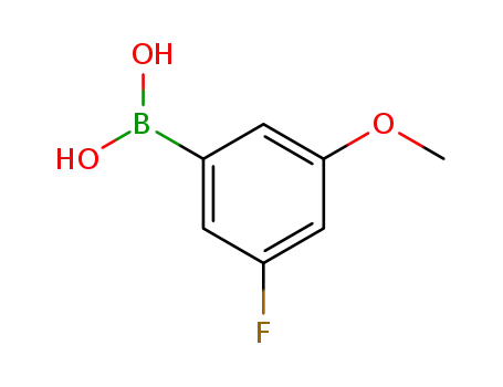 Molecular Structure of 609807-25-2 (3-FLUORO-5-METHOXYPHENYLBORONIC ACID)