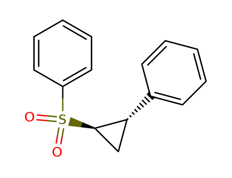 Molecular Structure of 21309-15-9 (Benzene, [[(1R,2S)-2-phenylcyclopropyl]sulfonyl]-, rel-)